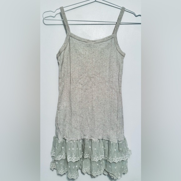 Tops - Super Cute Beige Lace Ruffle Camisole